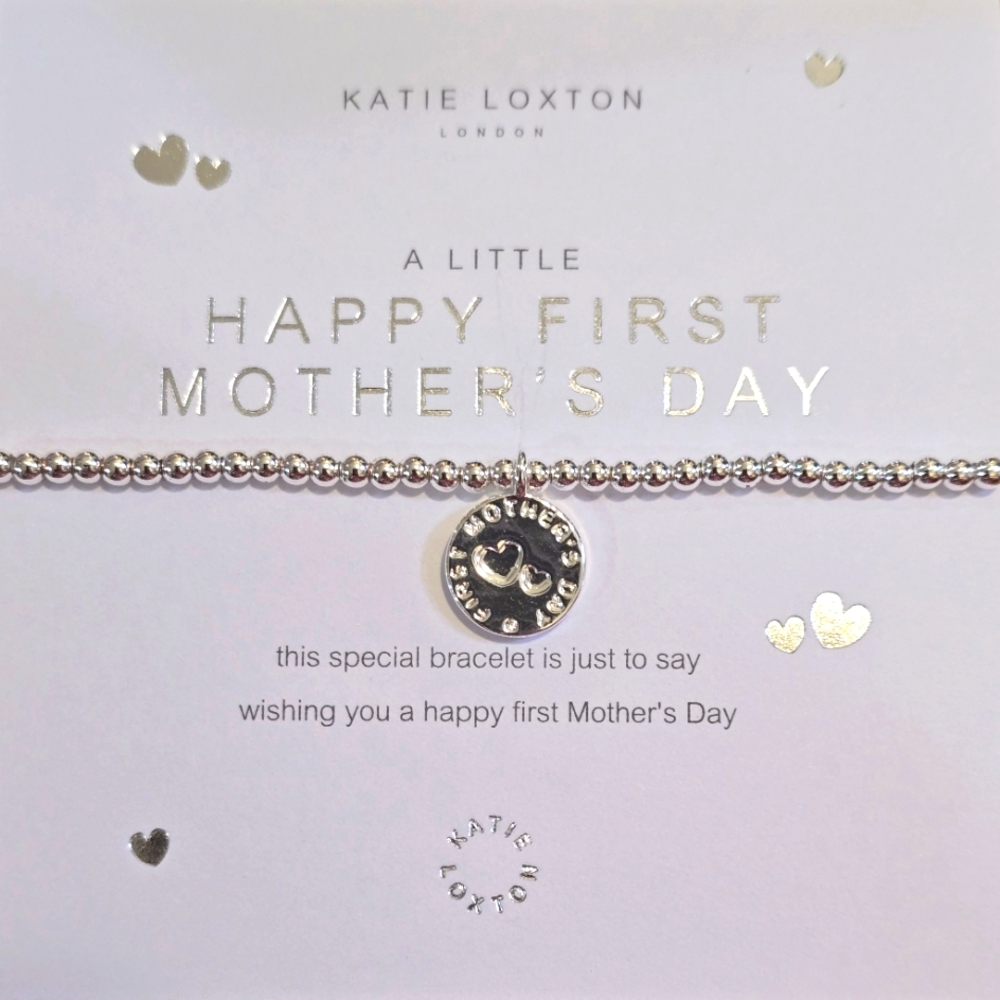 Silver Katie Loxton Bracelet With Happy First Mother's Day Charm